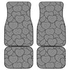 Psychedelic Heart Pattern Print Front and Back Car Floor Mats