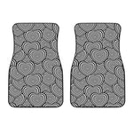 Psychedelic Heart Pattern Print Front Car Floor Mats