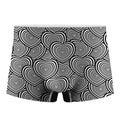Psychedelic Heart Pattern Print Men's Boxer Briefs