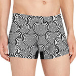 Psychedelic Heart Pattern Print Men's Boxer Briefs