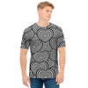 Psychedelic Heart Pattern Print Men's T-Shirt