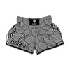 Psychedelic Heart Pattern Print Muay Thai Boxing Shorts