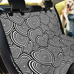 Psychedelic Heart Pattern Print Pet Car Back Seat Cover