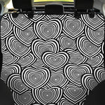 Psychedelic Heart Pattern Print Pet Car Back Seat Cover