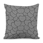 Psychedelic Heart Pattern Print Pillow Cover