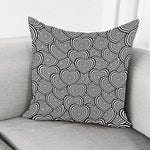 Psychedelic Heart Pattern Print Pillow Cover