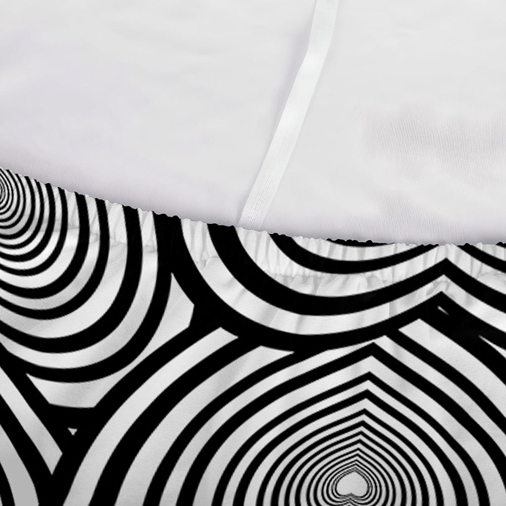 Psychedelic Heart Pattern Print Sofa Cover