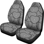 Psychedelic Heart Pattern Print Universal Fit Car Seat Covers