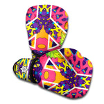 Psychedelic Hippie Peace Sign Print Boxing Gloves