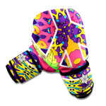 Psychedelic Hippie Peace Sign Print Boxing Gloves