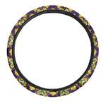 Psychedelic Hippie Peace Sign Print Car Steering Wheel Cover