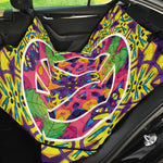 Psychedelic Hippie Peace Sign Print Pet Car Back Seat Cover