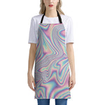 Psychedelic Holographic Print Apron