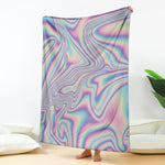 Psychedelic Holographic Print Blanket