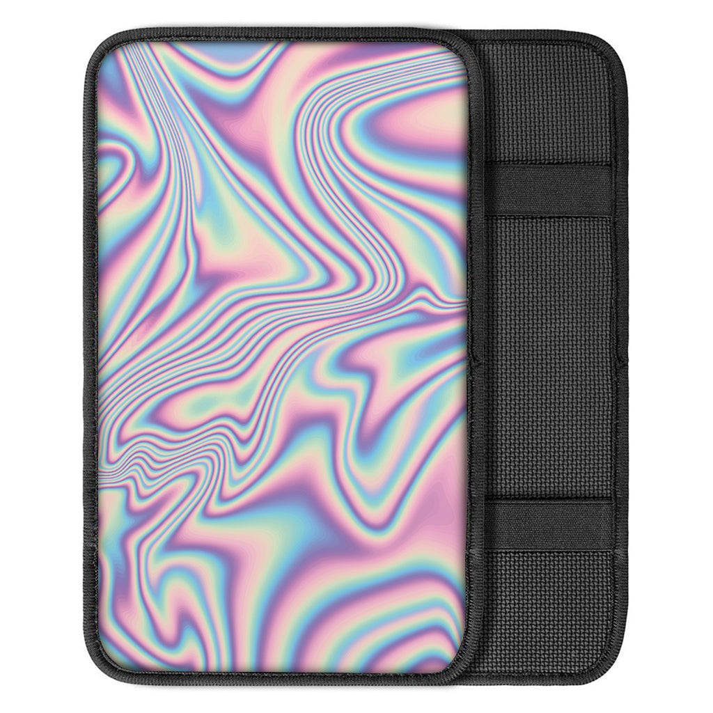 Psychedelic Holographic Print Car Center Console Cover