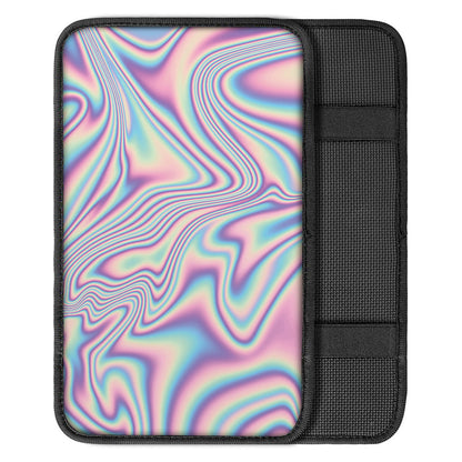 Psychedelic Holographic Print Car Center Console Cover