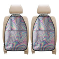 Psychedelic Holographic Print Car Seat Organizers