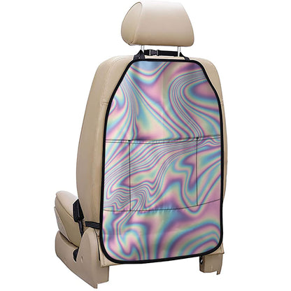 Psychedelic Holographic Print Car Seat Organizers
