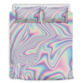 Psychedelic Holographic Print Duvet Cover Bedding Set