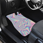 Psychedelic Holographic Print Front and Back Car Floor Mats