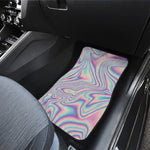 Psychedelic Holographic Print Front and Back Car Floor Mats