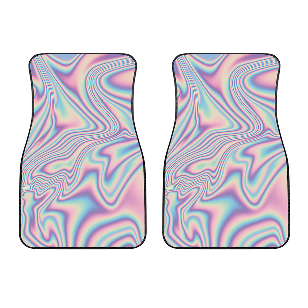 Psychedelic Holographic Print Front Car Floor Mats