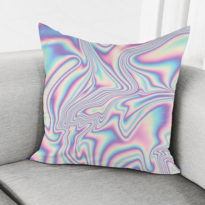 Psychedelic Holographic Print Pillow Cover