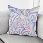 Psychedelic Holographic Print Pillow Cover