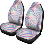 Psychedelic Holographic Print Universal Fit Car Seat Covers