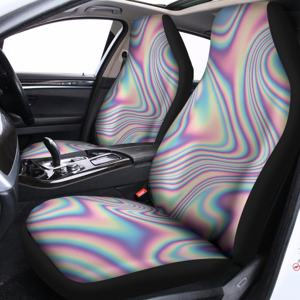 Psychedelic Holographic Print Universal Fit Car Seat Covers