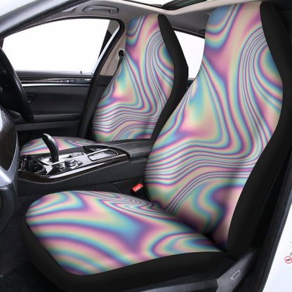 Psychedelic Holographic Print Universal Fit Car Seat Covers