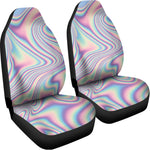 Psychedelic Holographic Print Universal Fit Car Seat Covers