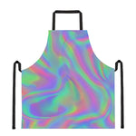 Psychedelic Holographic Trippy Print Apron