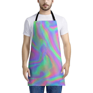 Psychedelic Holographic Trippy Print Apron