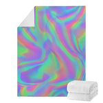 Psychedelic Holographic Trippy Print Blanket