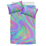 Psychedelic Holographic Trippy Print Duvet Cover Bedding Set