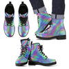 Psychedelic Holographic Trippy Print Men's Boots GearFrost