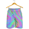 Psychedelic Holographic Trippy Print Men's Shorts