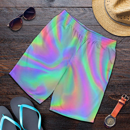 Psychedelic Holographic Trippy Print Men's Shorts