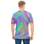Psychedelic Holographic Trippy Print Men's T-Shirt