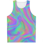 Psychedelic Holographic Trippy Print Men's Tank Top
