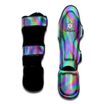 Psychedelic Holographic Trippy Print Muay Thai Shin Guard