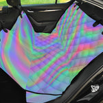 Psychedelic Holographic Trippy Print Pet Car Back Seat Cover