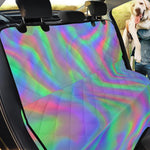 Psychedelic Holographic Trippy Print Pet Car Back Seat Cover