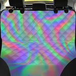 Psychedelic Holographic Trippy Print Pet Car Back Seat Cover