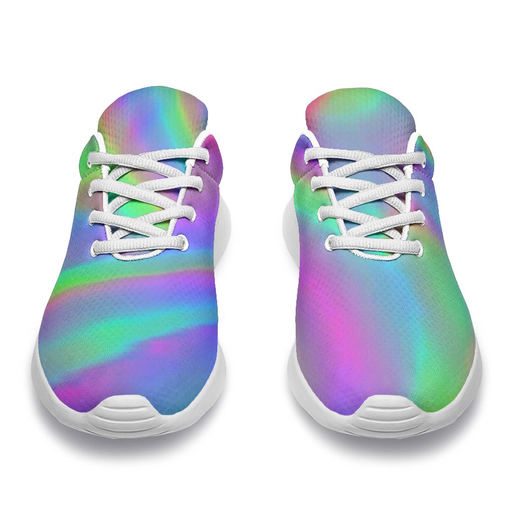 Psychedelic Holographic Trippy Print Sport Shoes GearFrost