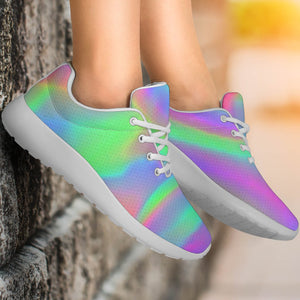 Psychedelic Holographic Trippy Print Sport Shoes GearFrost