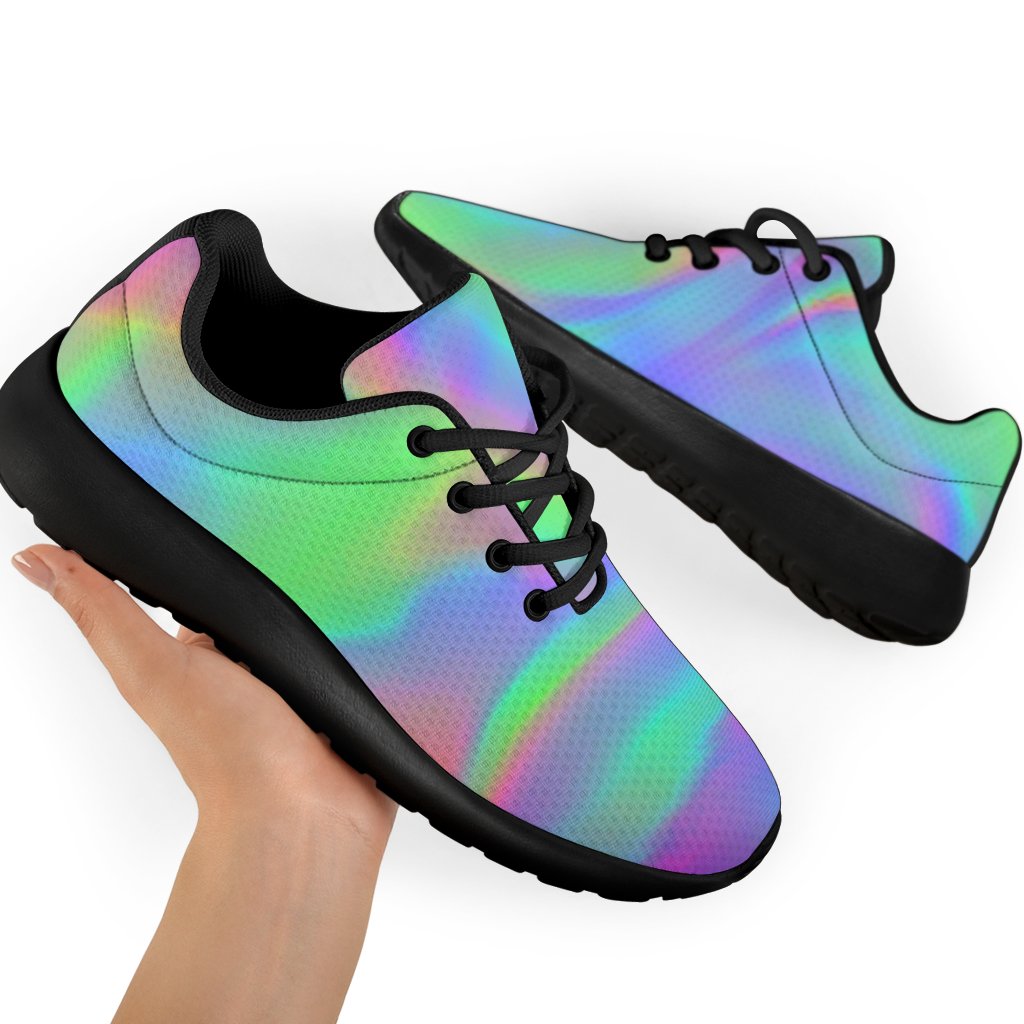 Psychedelic Holographic Trippy Print Sport Shoes GearFrost