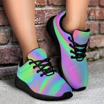 Psychedelic Holographic Trippy Print Sport Shoes GearFrost