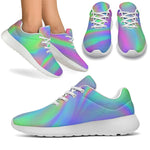 Psychedelic Holographic Trippy Print Sport Shoes GearFrost